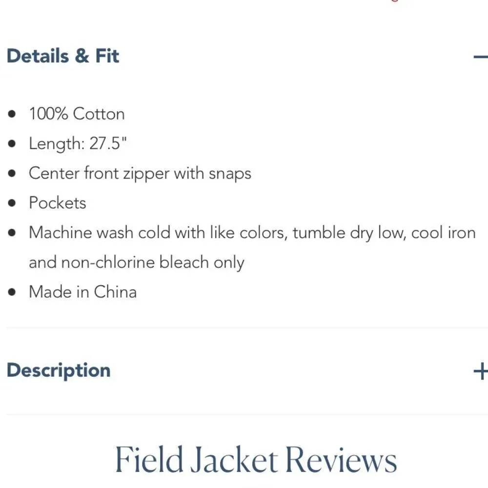 Draper James Field Jacket Size 16 NEW with tags 💗 - Picture 8 of 9